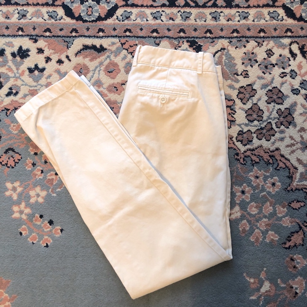 JCrew Cream Chino Pant